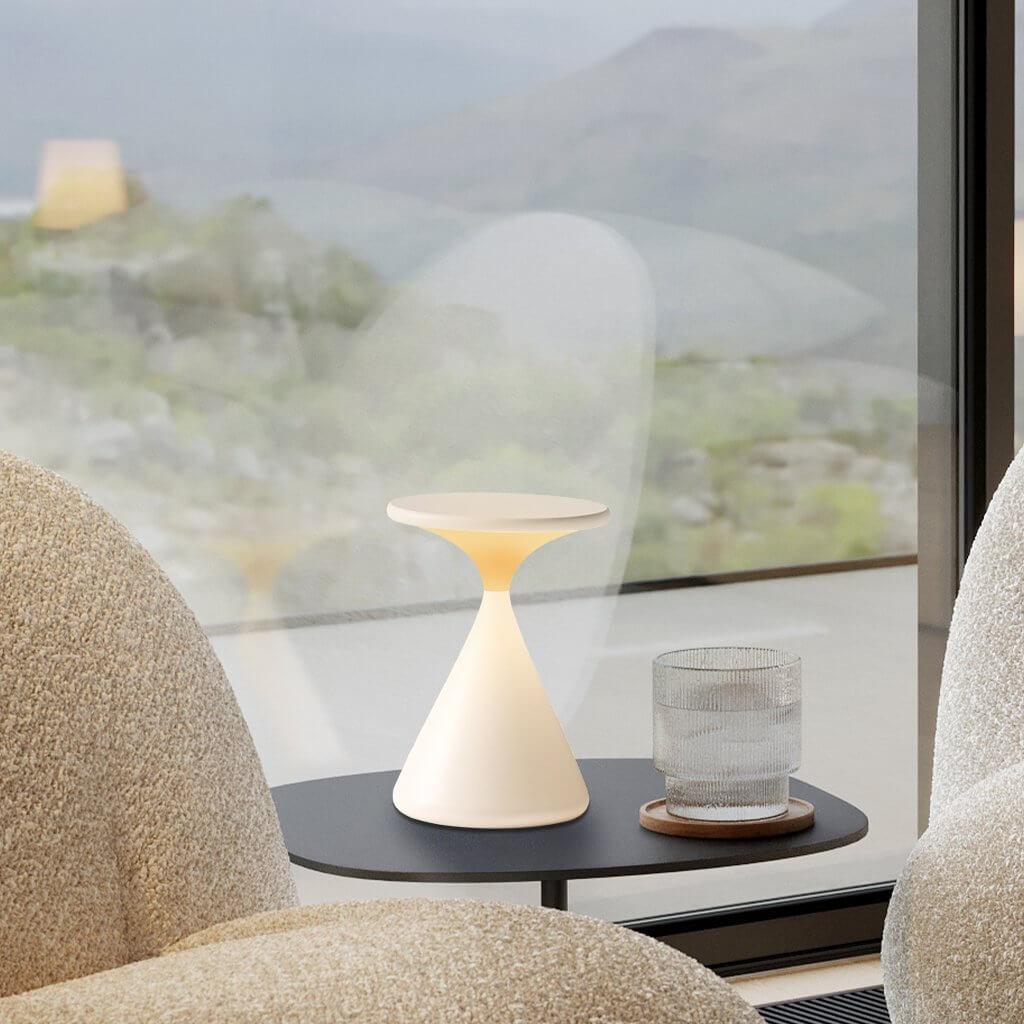 Lampa stołowa Aeron Hourglass z oświetleniem LED