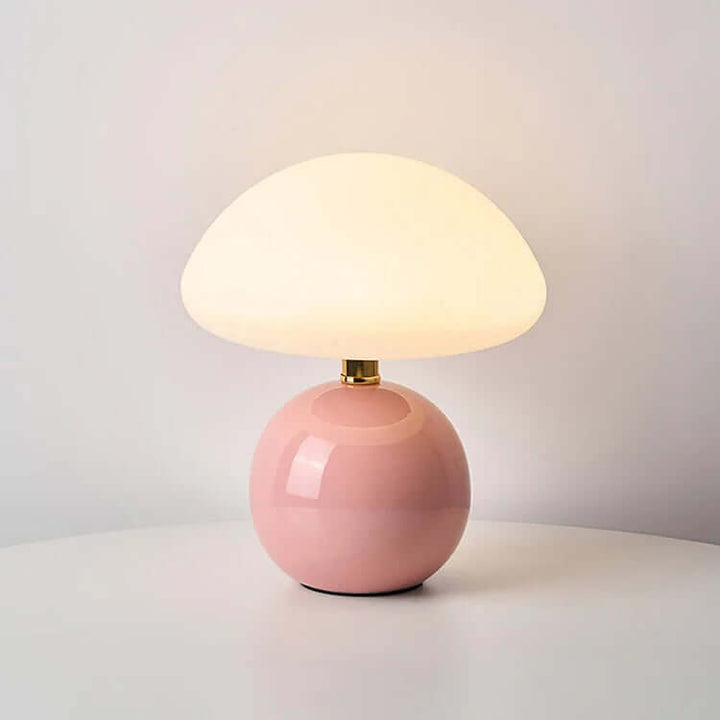 Kremowa Lampa Grzybek - Dekoracja Wnętrz