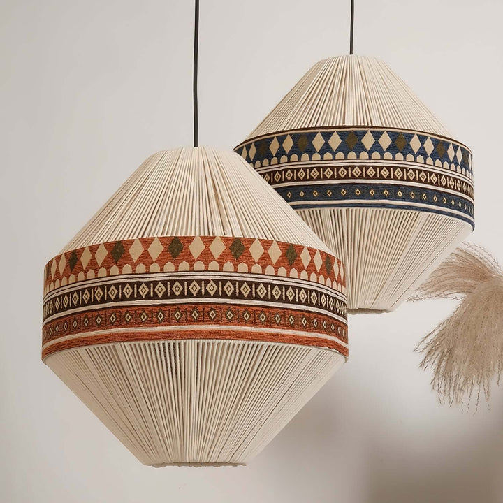 Abażur boho z frędzlami