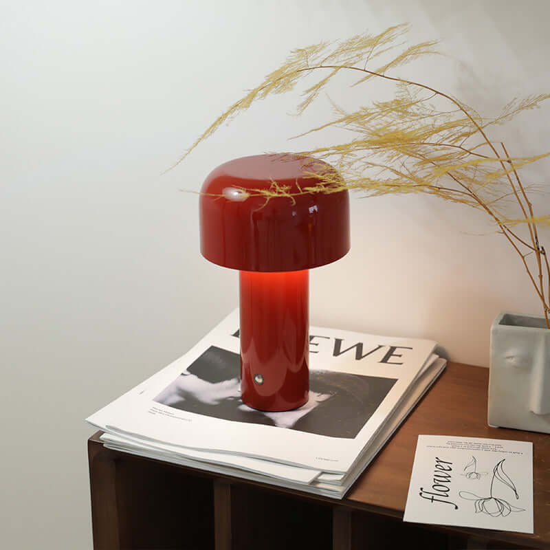 Bezprzewodowa lampa stołowa w kształcie włoskiego grzyba