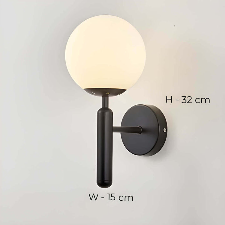 Jasna - Lampa Ścienna z Ręcznie Wykonanego Szkła