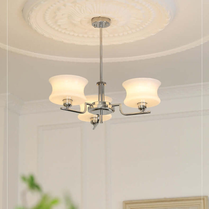 Lampa sufitowa vintage 3/5 kloszy do salonu