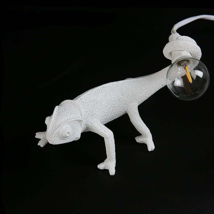 Nowoczesna lampa stołowa z żywicy w kształcie zwierzęcia - Jaszczurka