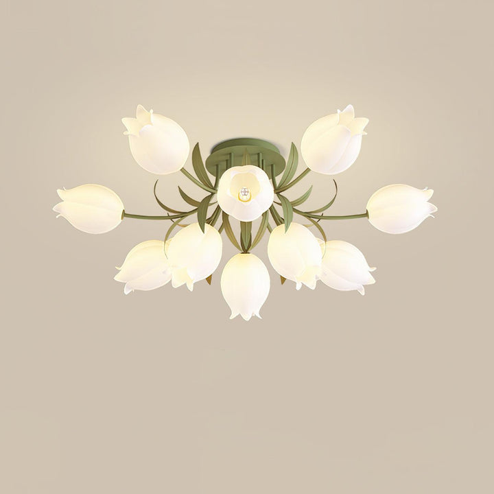 Kwietna lampa sufitowa Ricko