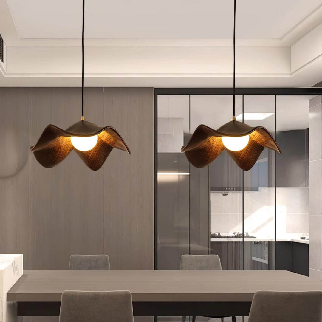 Designerska lampa wisząca inspirowana lotosem