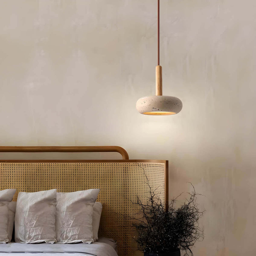 Lampa wisząca Osho z naturalnego kamienia