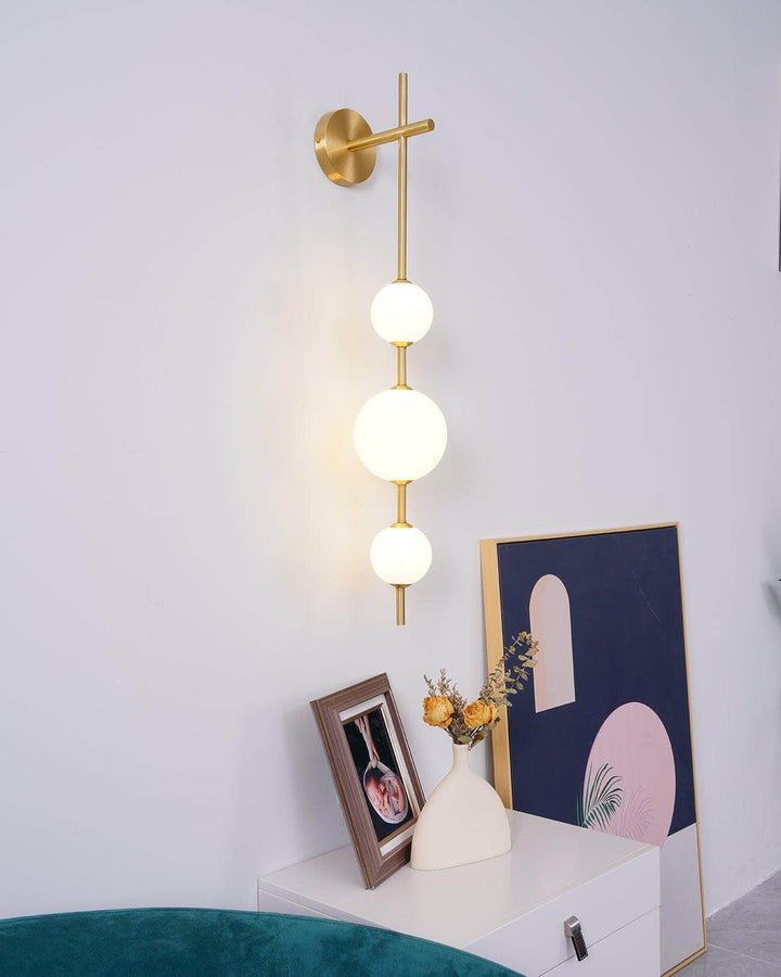 Pionowa Lampa Ścienna Kula