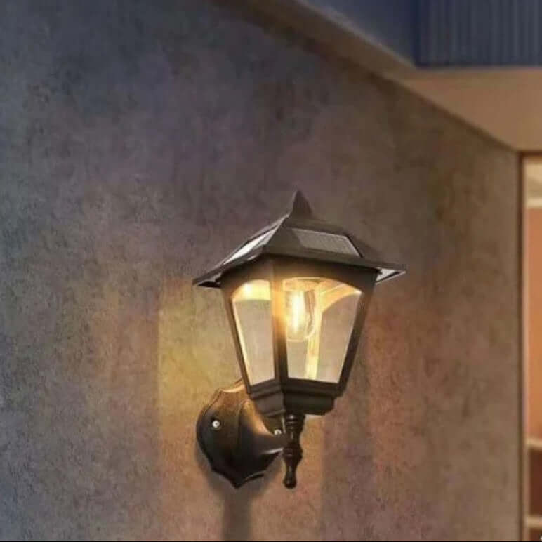 Nowoczesna Lampa Ścienna Solarna Zewnętrzna - Oświetlenie LED