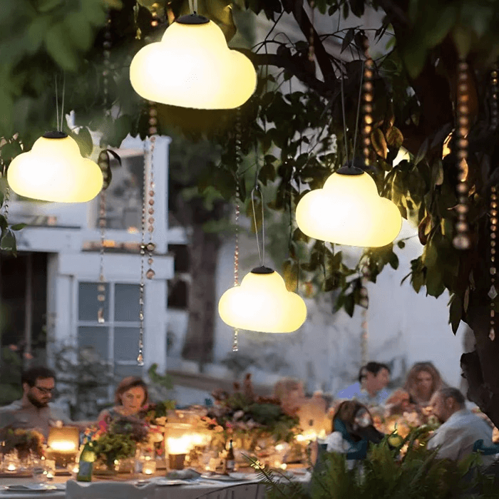 Zewnętrzna Lampa Wisząca LED Chmura - Oświetlenie Ogrodowe