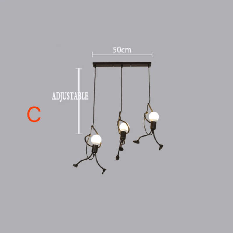 Lampa Wisząca Retro Industrialna Iron Man