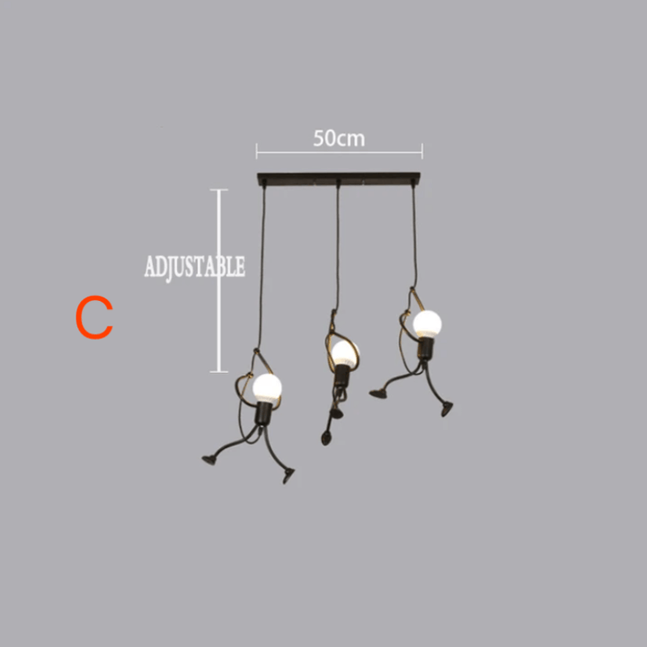 Lampa Wisząca Retro Industrialna Iron Man