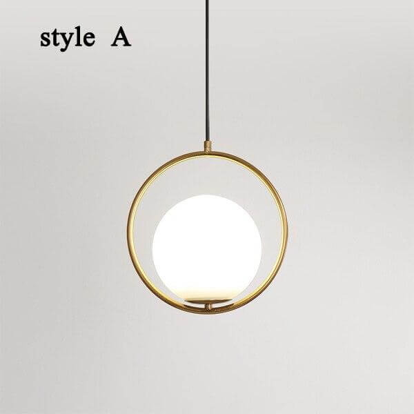 Szklana Lampa Wisząca Harmony