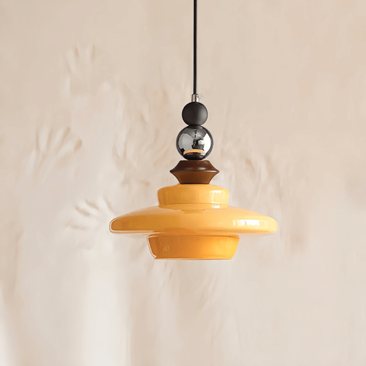 Wisząca Lampa Jadalniana w Stylu Średniowiecznym Beżowa