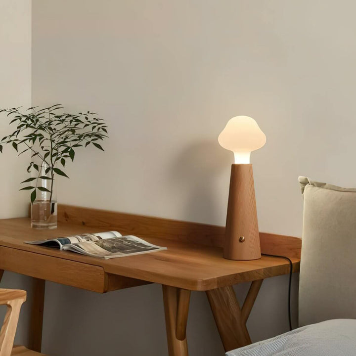 Elegancka lampa stołowa chmurowa