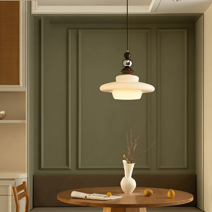 Wisząca Lampa Jadalniana w Stylu Średniowiecznym Beżowa