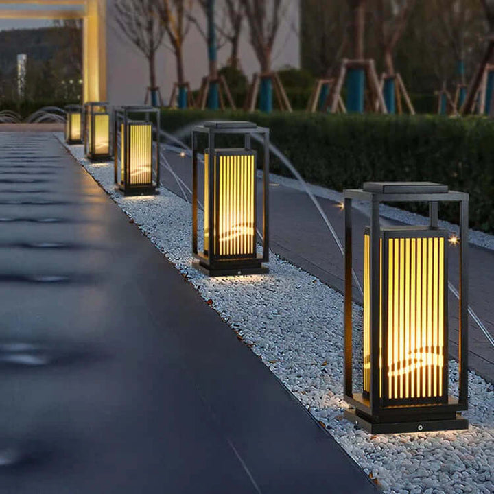 Zewnętrzna Lampa Solarna - Nowoczesne Oświetlenie Ogrodowe