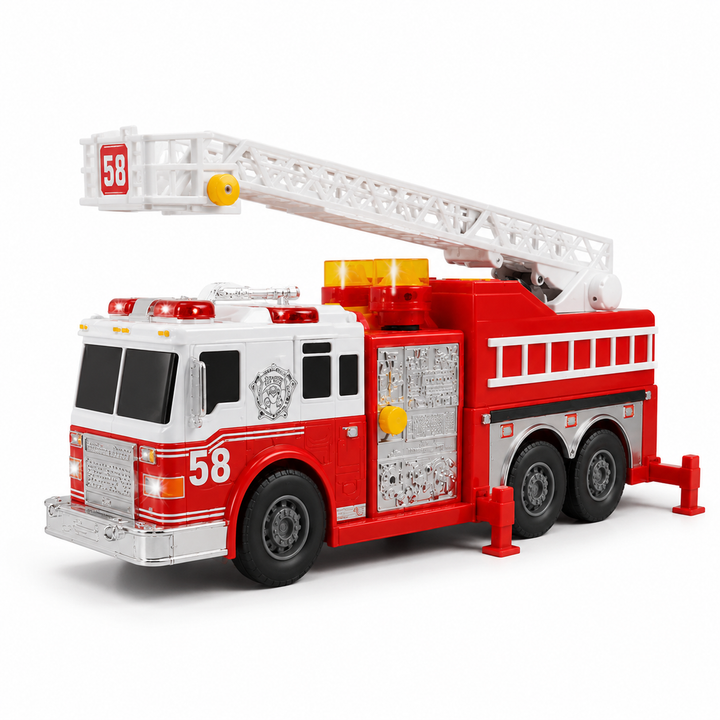 Zabawka Straż Pożarna XL - 84 cm z Światłami i Syrenami