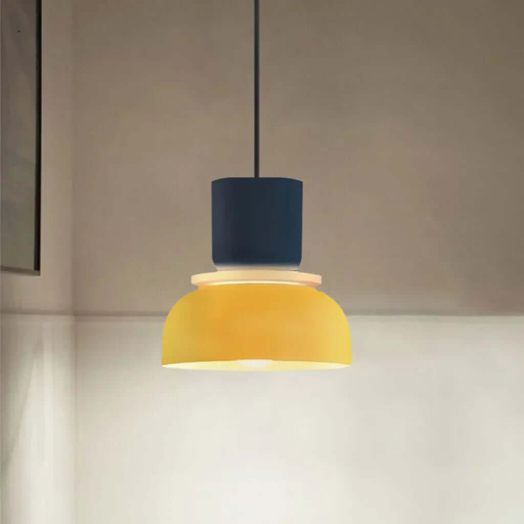 Nordycka lampa wisząca Dulcy z blokami kolorów