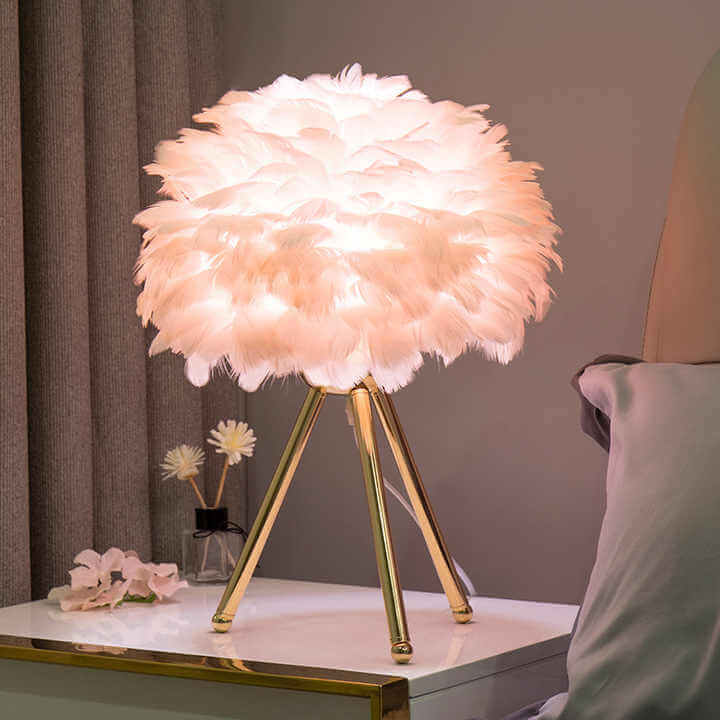 Elegancka lampka stołowa z funkcją ściemniania