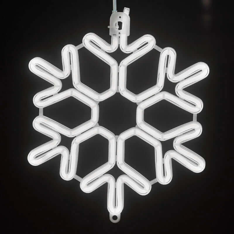 Lampa LED do dekoracji świątecznej, wzór płatka śniegu