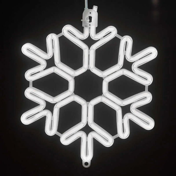 Lampa LED do dekoracji świątecznej, wzór płatka śniegu