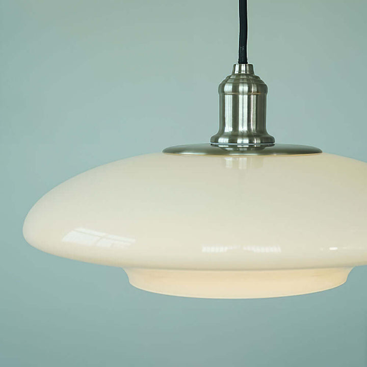 Nowoczesna Biała Szklana Lampa Wisząca