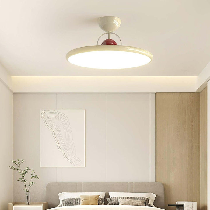 Nowoczesna lampa sufitowa LED chromowana