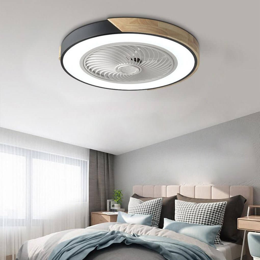 Wentylator Sufitowy LED Okrągły Kwadratowy Cichy