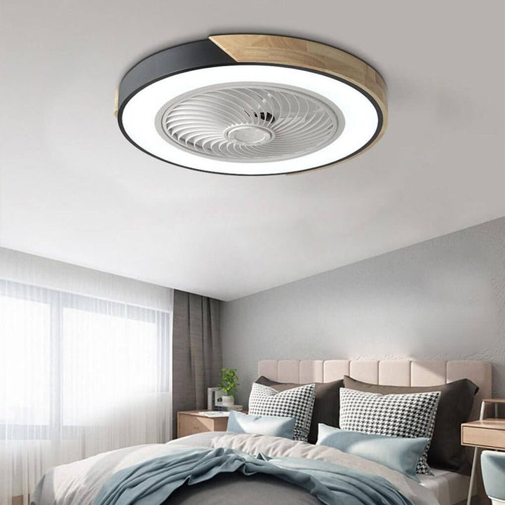 Wentylator Sufitowy LED Okrągły Kwadratowy Cichy