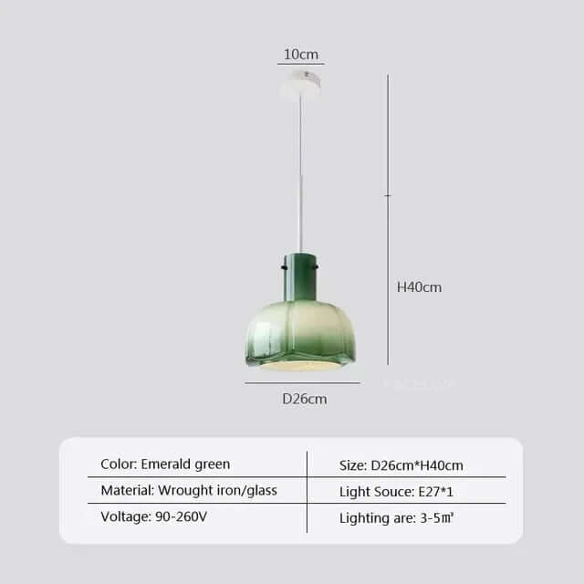 Arctic - Nordycka szklana lampa wisząca LED