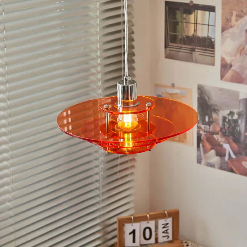 Nowoczesna Lampa Wisząca UFO w Stylu Vintage