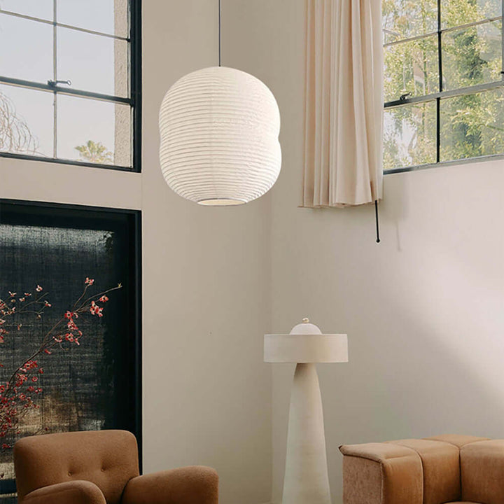Mini-Lampa Wisząca z Papieru Washi