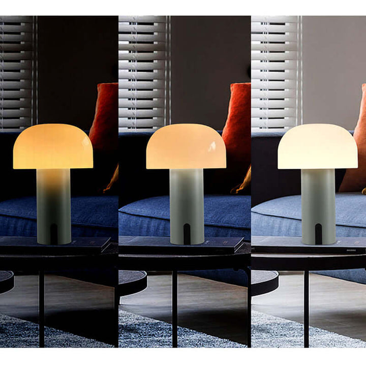 Europejska designerska lampa stołowa w kształcie grzyba