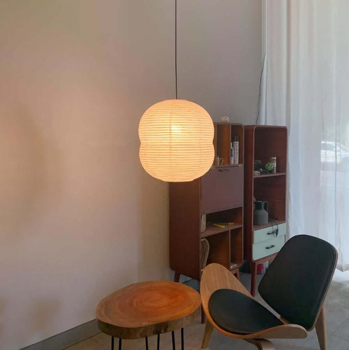 Mini-Lampa Wisząca z Papieru Washi