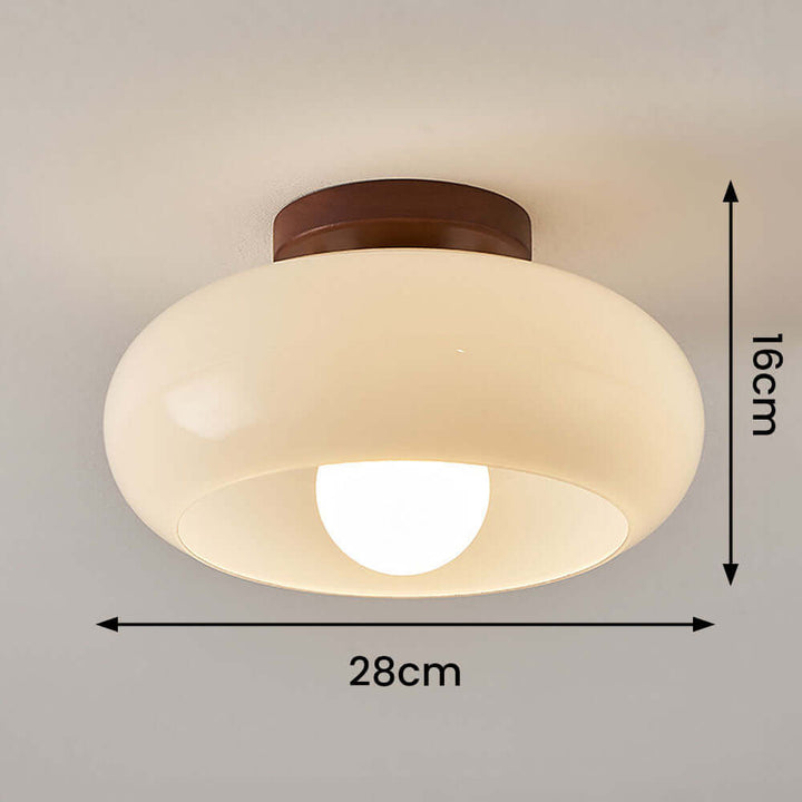 Biała Lampa Sufitowa Vintage na Mały Korytarz