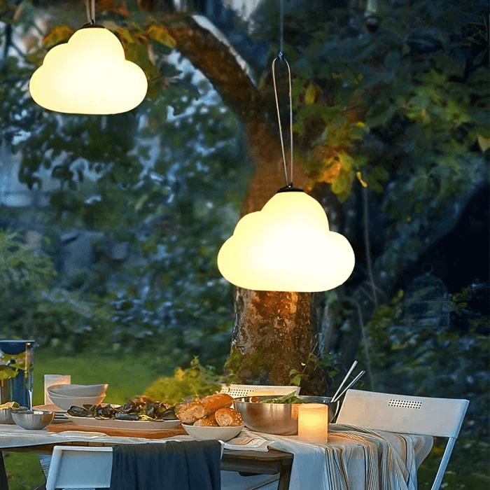 Zewnętrzna Lampa Wisząca LED Chmura - Oświetlenie Ogrodowe
