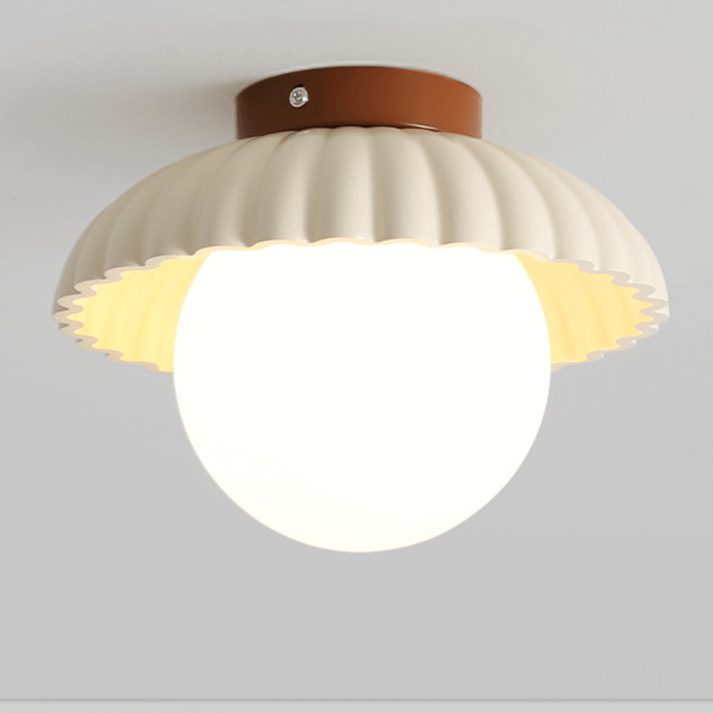 Żelazna i Szklana Lampa Sufitowa