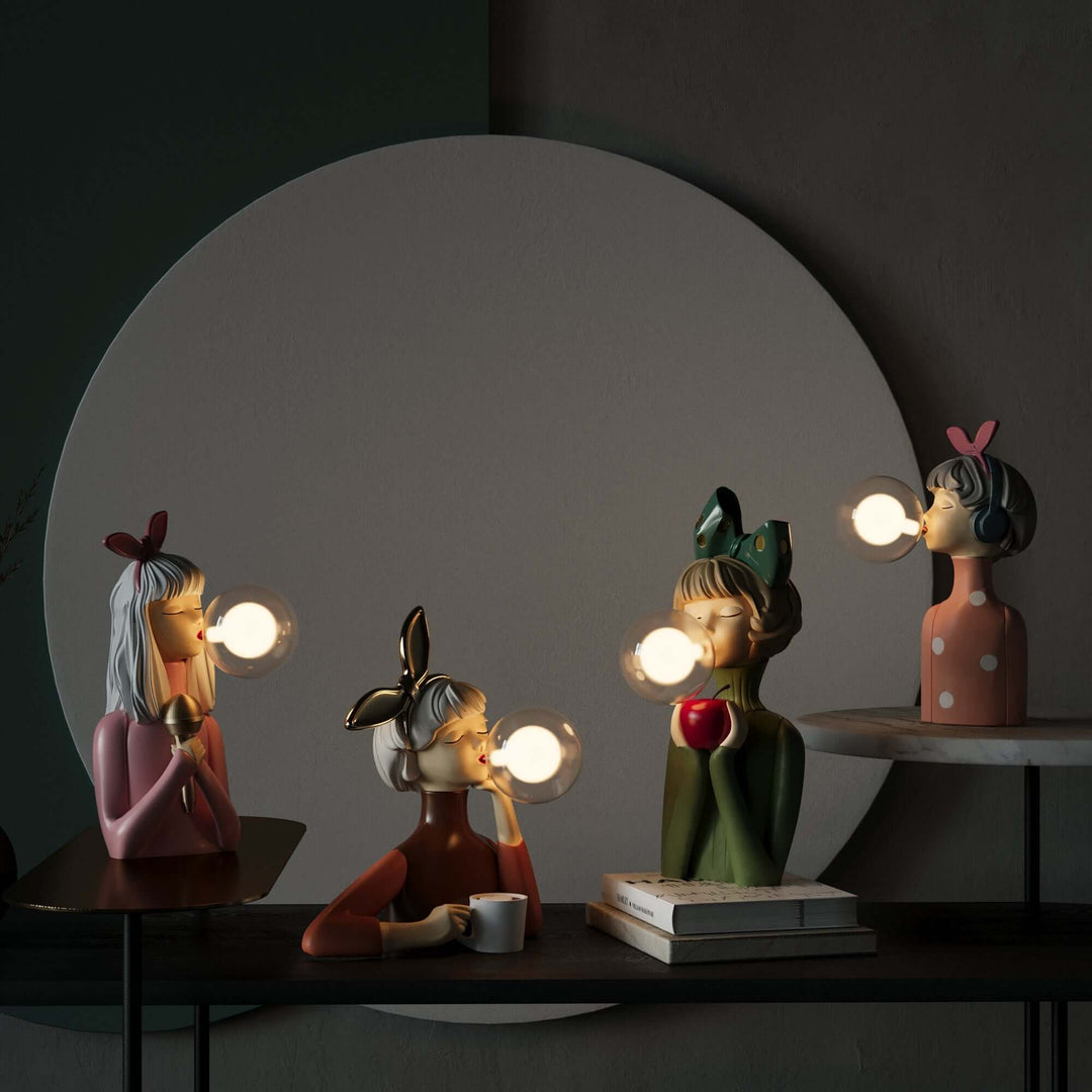 Ręcznie Robiona Lampa Stołowa Sisters | Designerskie Oświetlenie