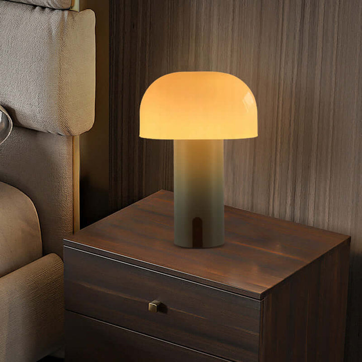 Europejska designerska lampa stołowa w kształcie grzyba