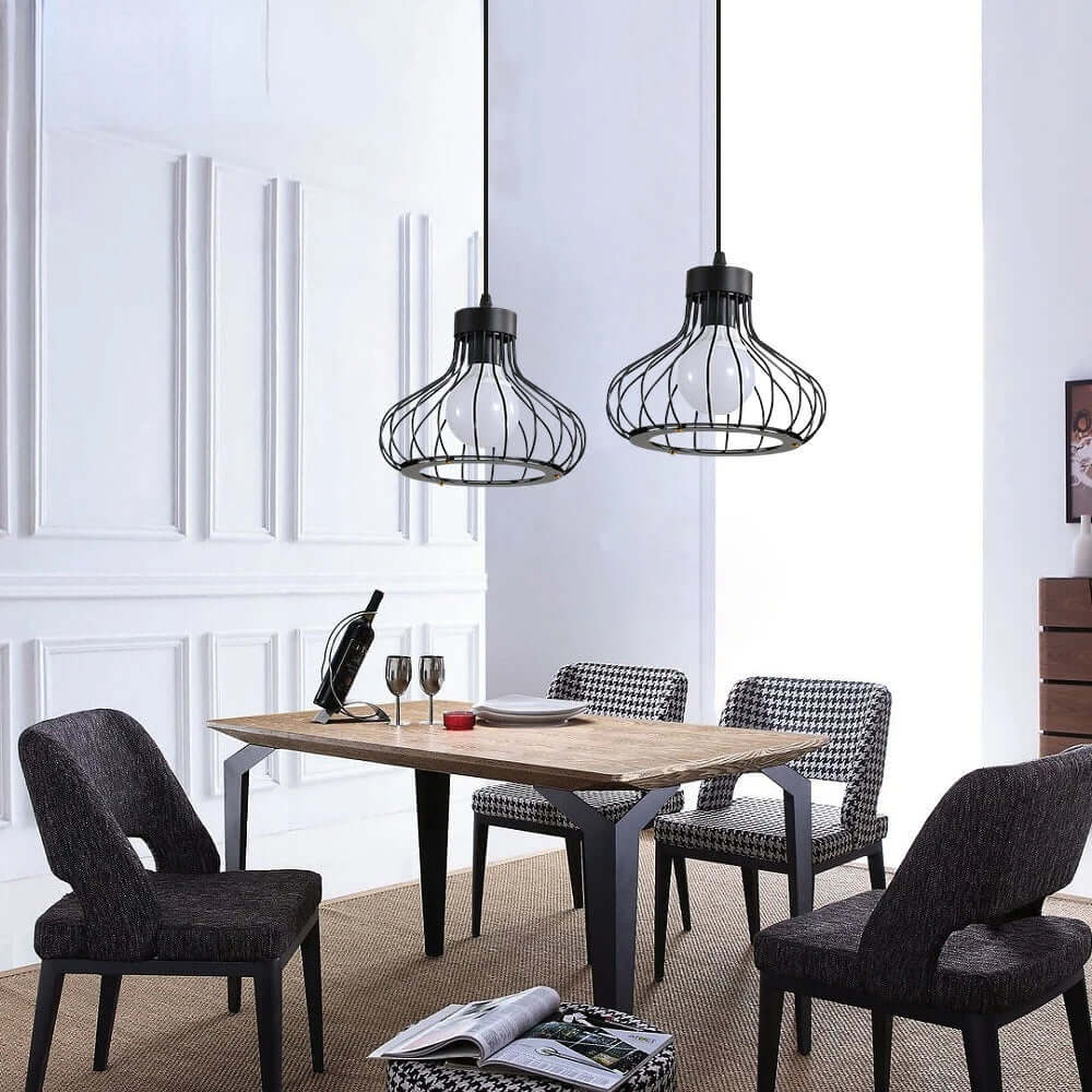 Nowoczesna metalowa lampa wisząca