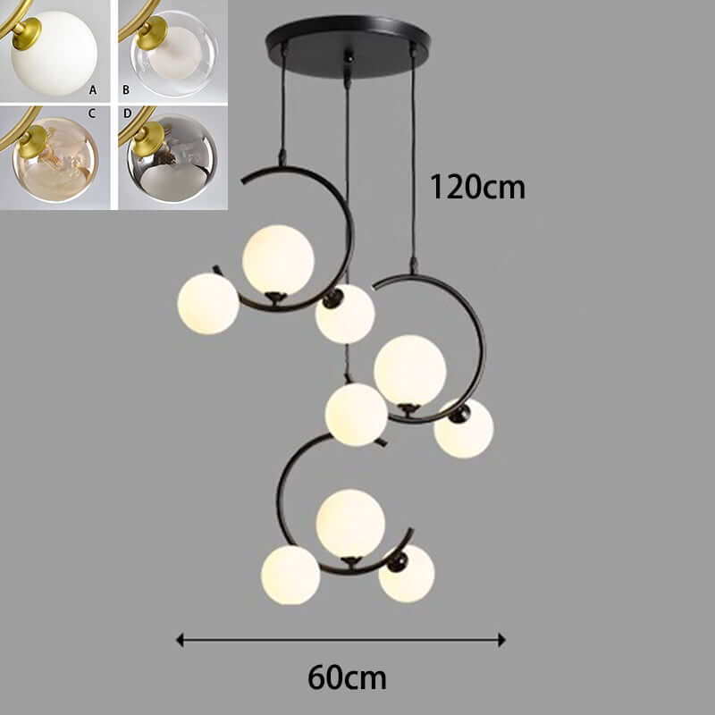 Nowoczesna Lampa Wisząca LED do Dekoracji Wnętrz