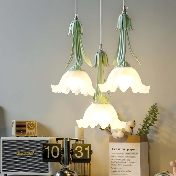 Lampa Wisząca Kwiatowa Konwalia