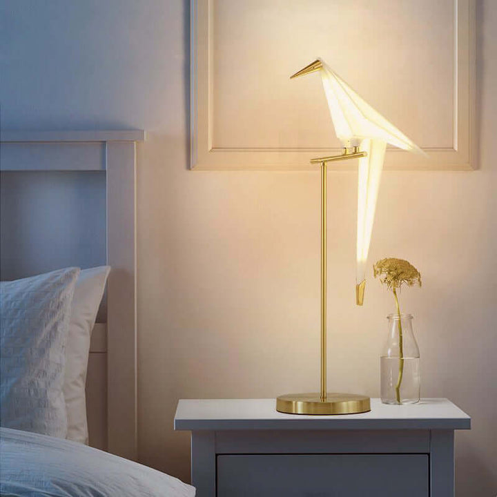 Magnetyczna Lampa Ptak Origami: Dekoracja i Oświetlenie
