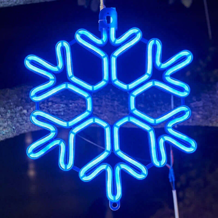 Zewnętrzna lampa LED Płatek Śniegu - Świąteczna Dekoracja Wodoodporna
