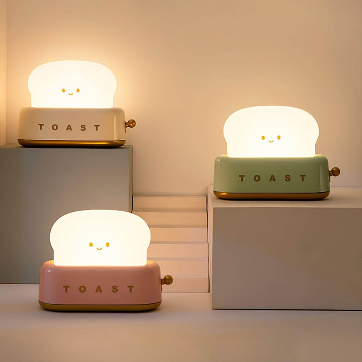 Lampka stołowa w kształcie tostera (wbudowany akumulator)