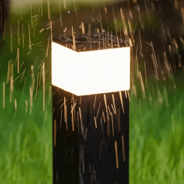 Zewnętrzna lampa LED, prostokątny styl industrialny