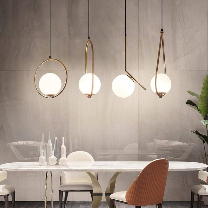 Szklana Lampa Wisząca Harmony