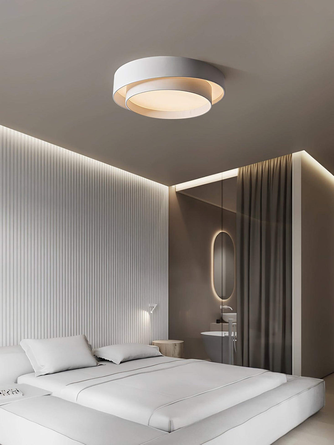 Czarna lampa sufitowa LED