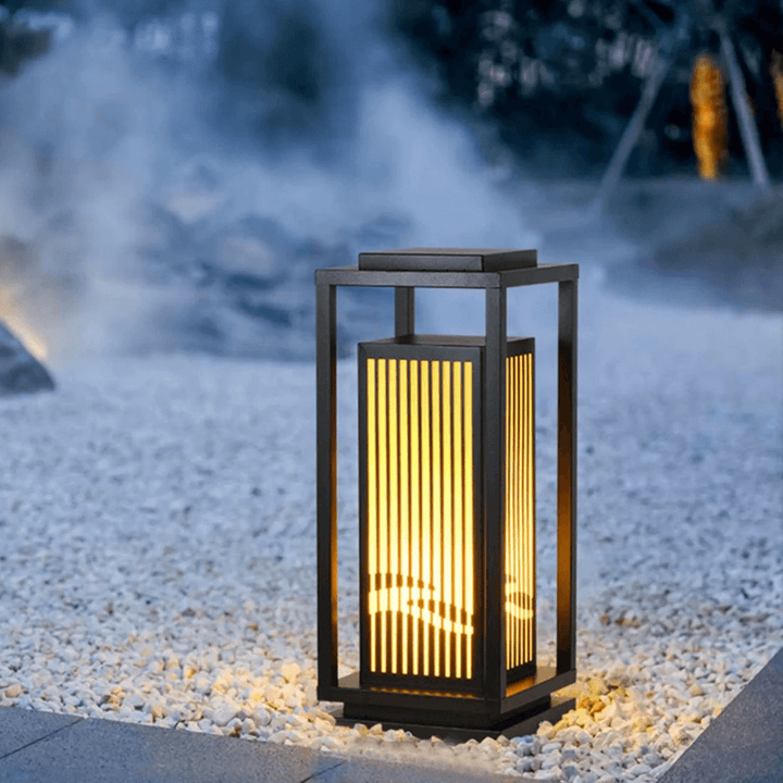 Zewnętrzna Lampa Solarna - Nowoczesne Oświetlenie Ogrodowe
