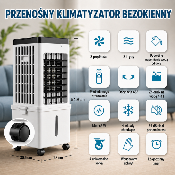 Przenośny Klimatyzator dla Komfortu w Każdym Pomieszczeniu
